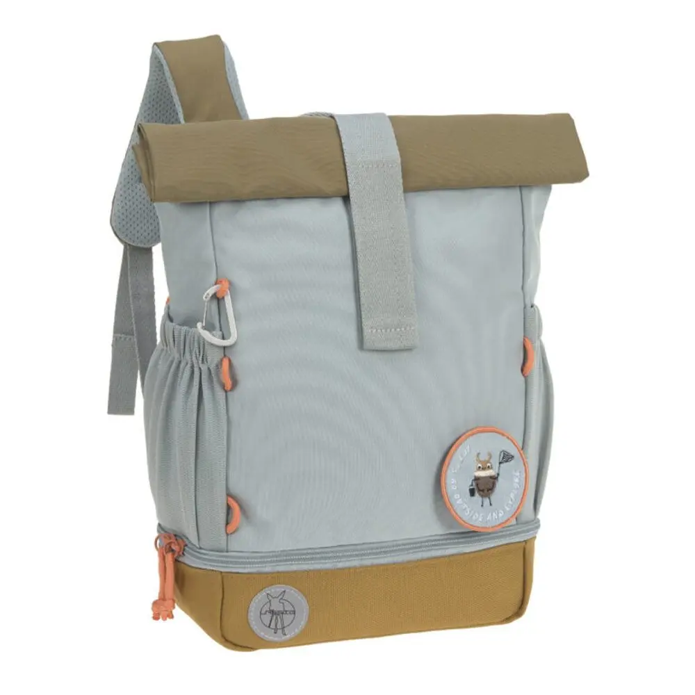 Lässig Mini Rolltop Backpack Nature light blue