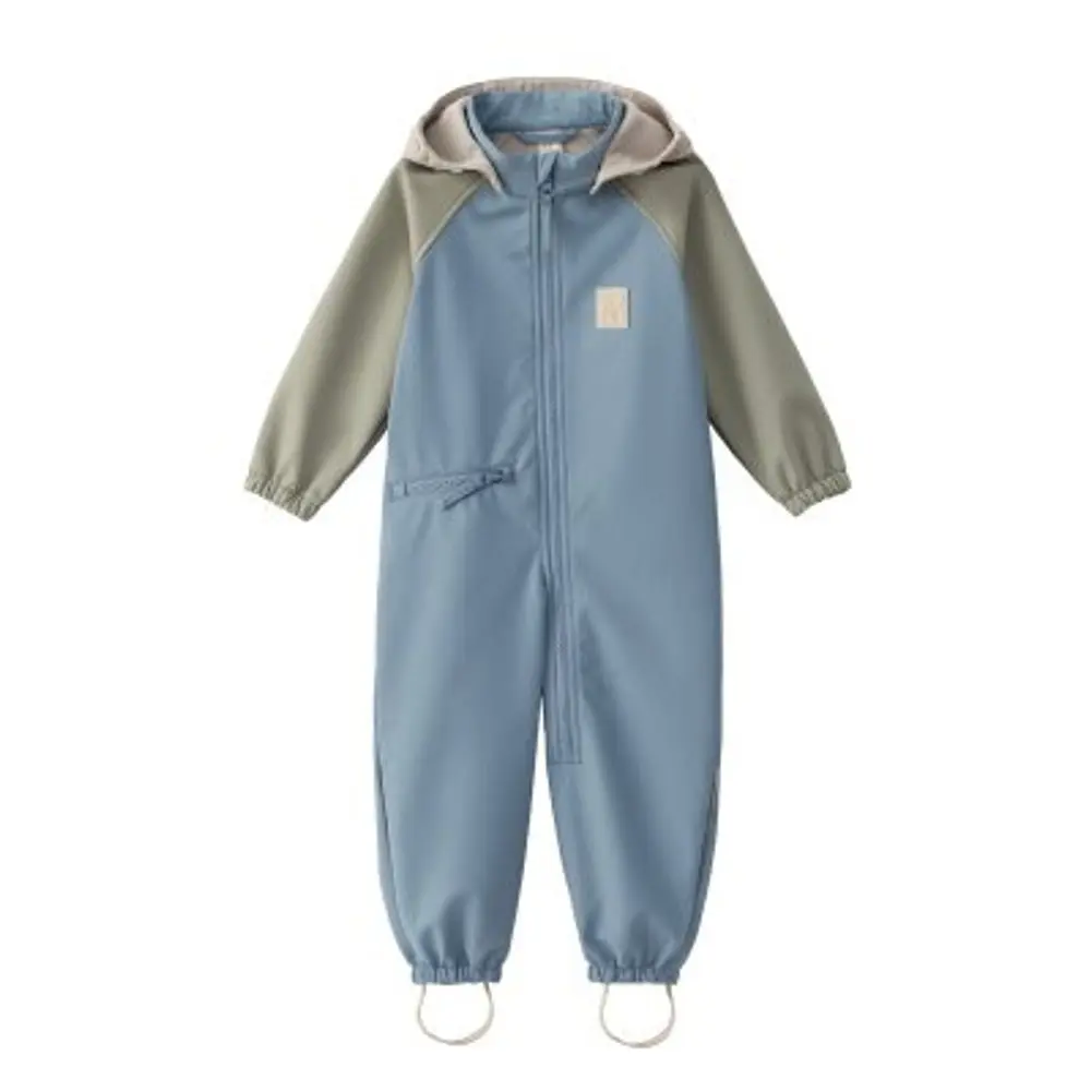 LEOKID Softshellový overal Color Block Blue Cape vel. 12 - 18 měsíců (vel. 80)
