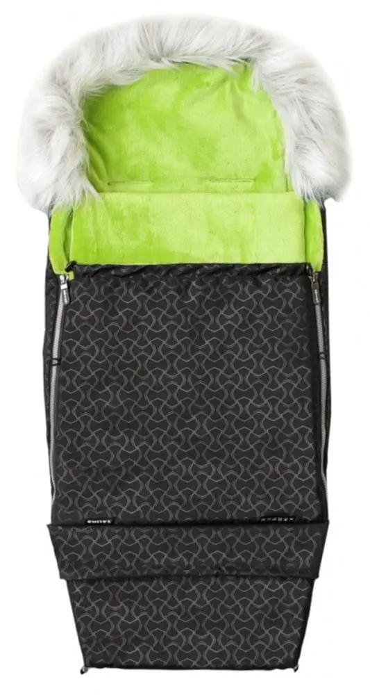 Emitex Fusak COMBI FOX - černý + velvet limeta