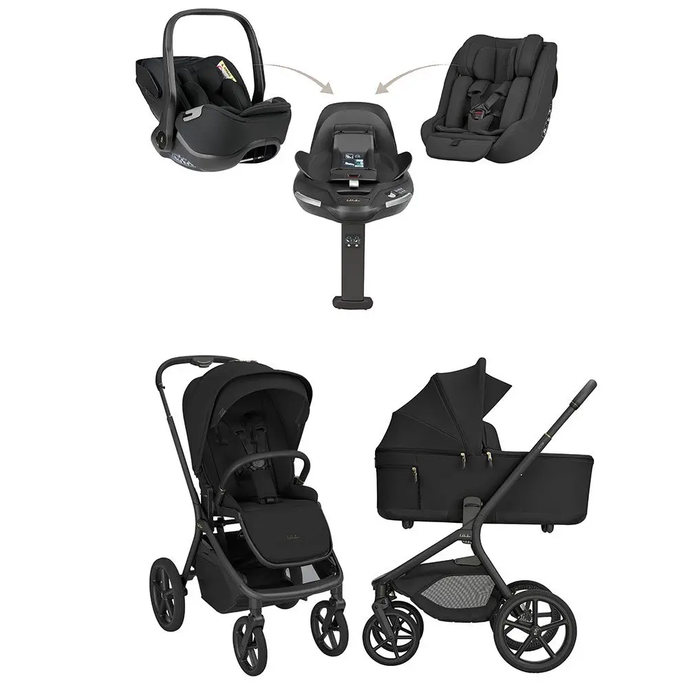 KikkaBoo Kočárek 2v1 Goya Platinum + set autosedaček i-Class 360 + základna