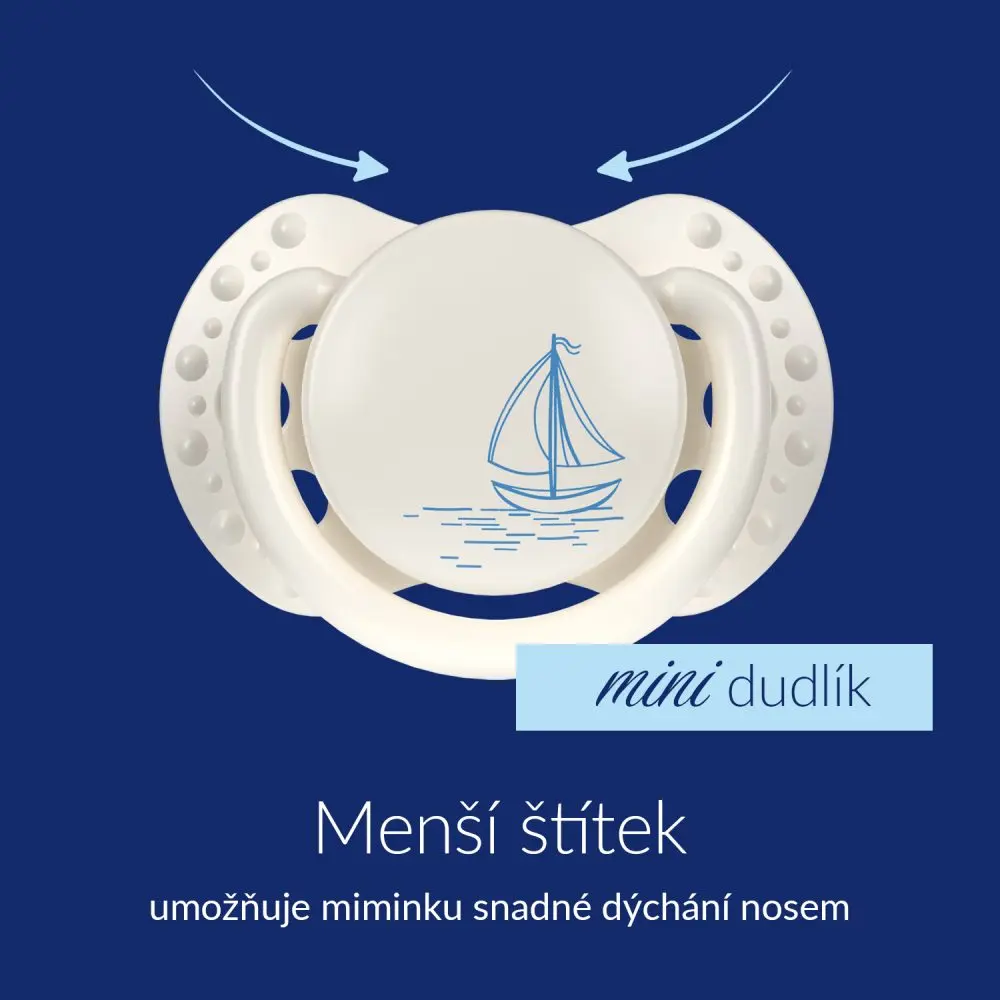 LOVI Mini dudlík silikonový dynamický PETIT MARIN 0-2m 2ks kluk