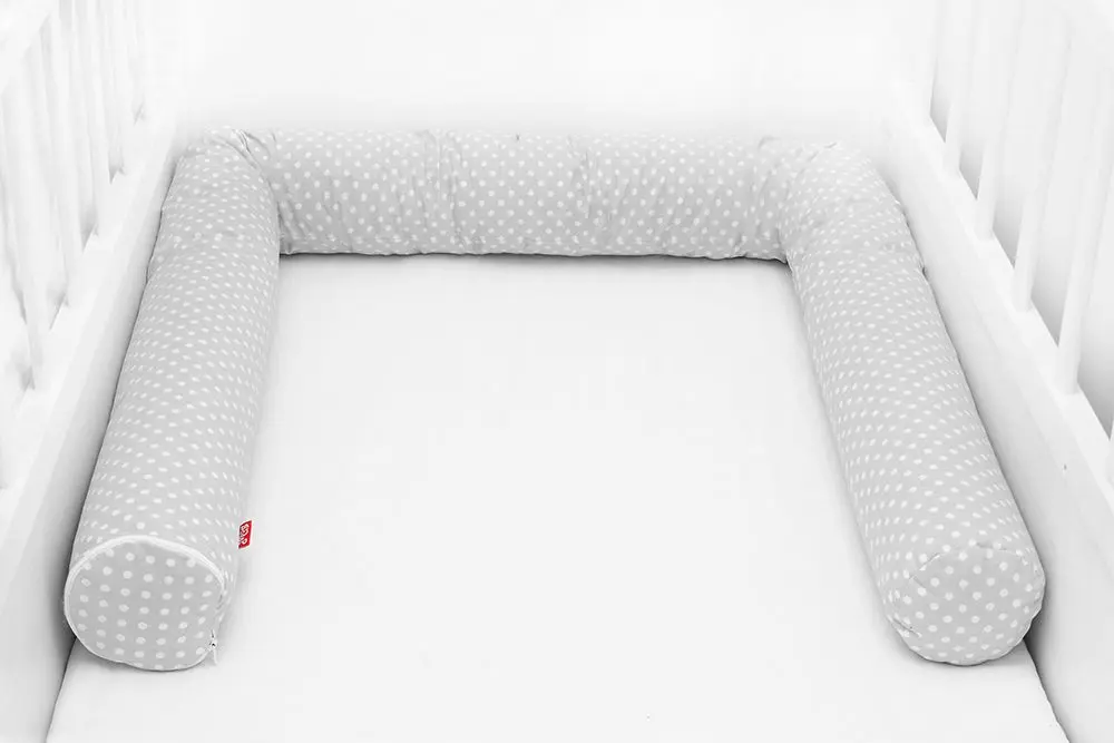 Scamp mantinel do postýlky válec (GreyDots) - 3×60 cm