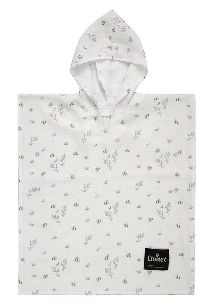 Emitex Mušelínové pončo Little Bee - věk 1-3