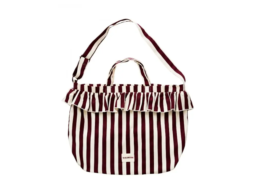 Wildride Taška přes rameno Bordeaux Stripe