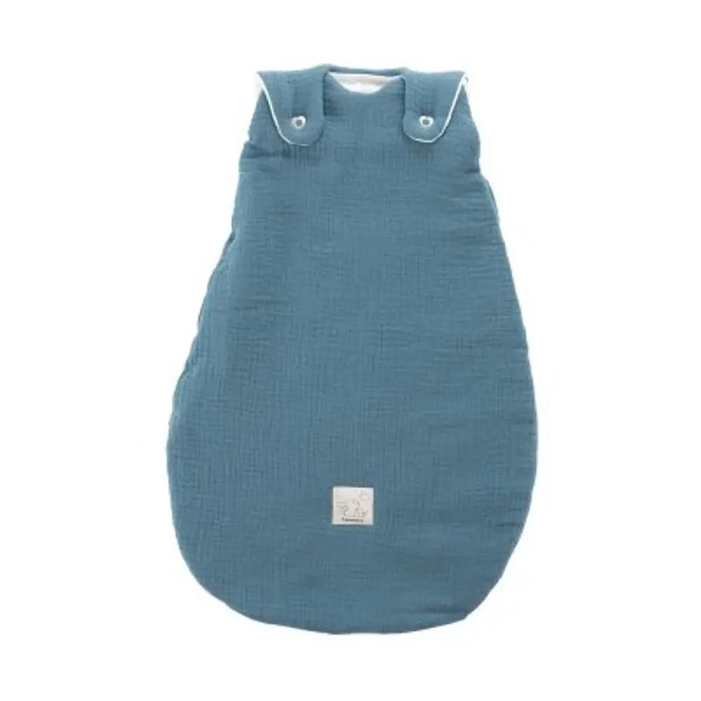 TRÄUMELAND Vnější spací pytel Liebmich Musselin Jeansblau 62/68