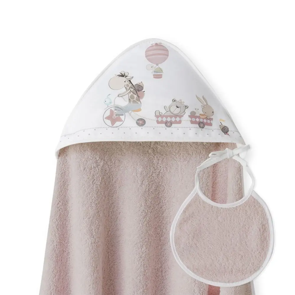 Interbaby OSUŠKA froté ZVÍŘÁTKA - starorůžová