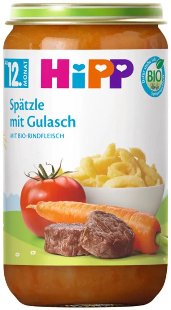 HiPP BIO Špecle a guláš 250 g