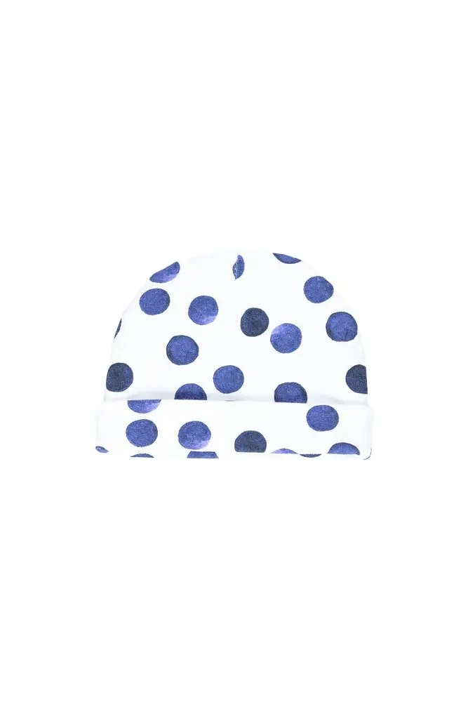 enie baby Dětská čepice s ohybem 12-16m Blue circle