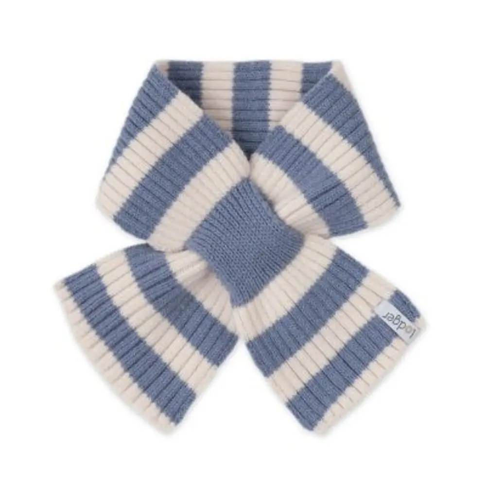 LODGER Šála Stripe Merino Stone