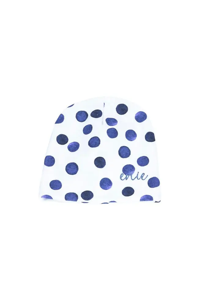 enie baby Dětská čepice 3-6m Blue Circle