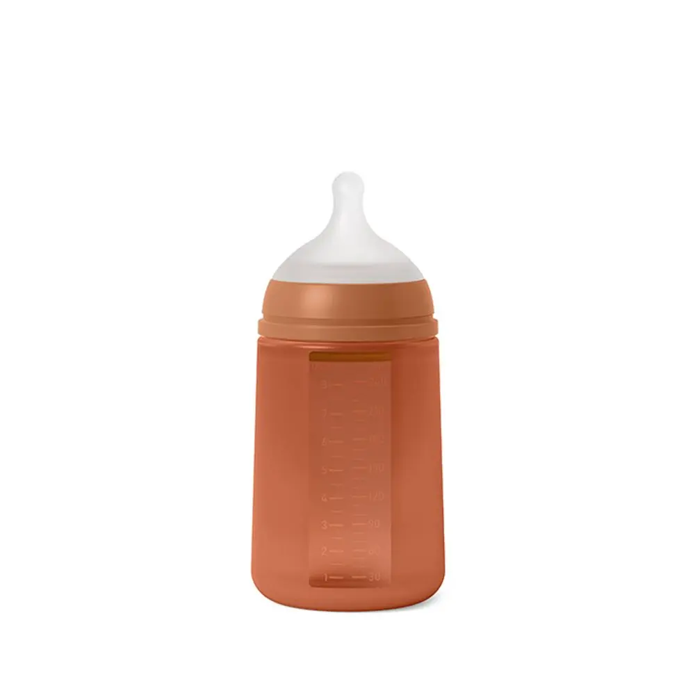 Suavinex kojenecká láhev (M) Colour Essence 240ml - cihlová