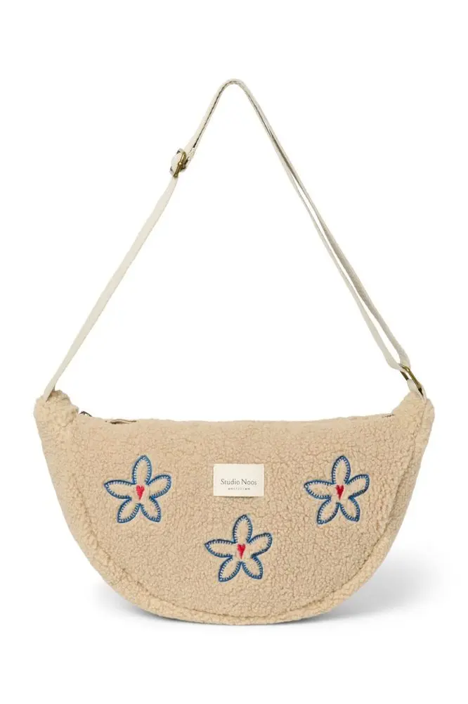 Studio Noos Teddy Adult FANNY kabelka Ecru Flower Heart
