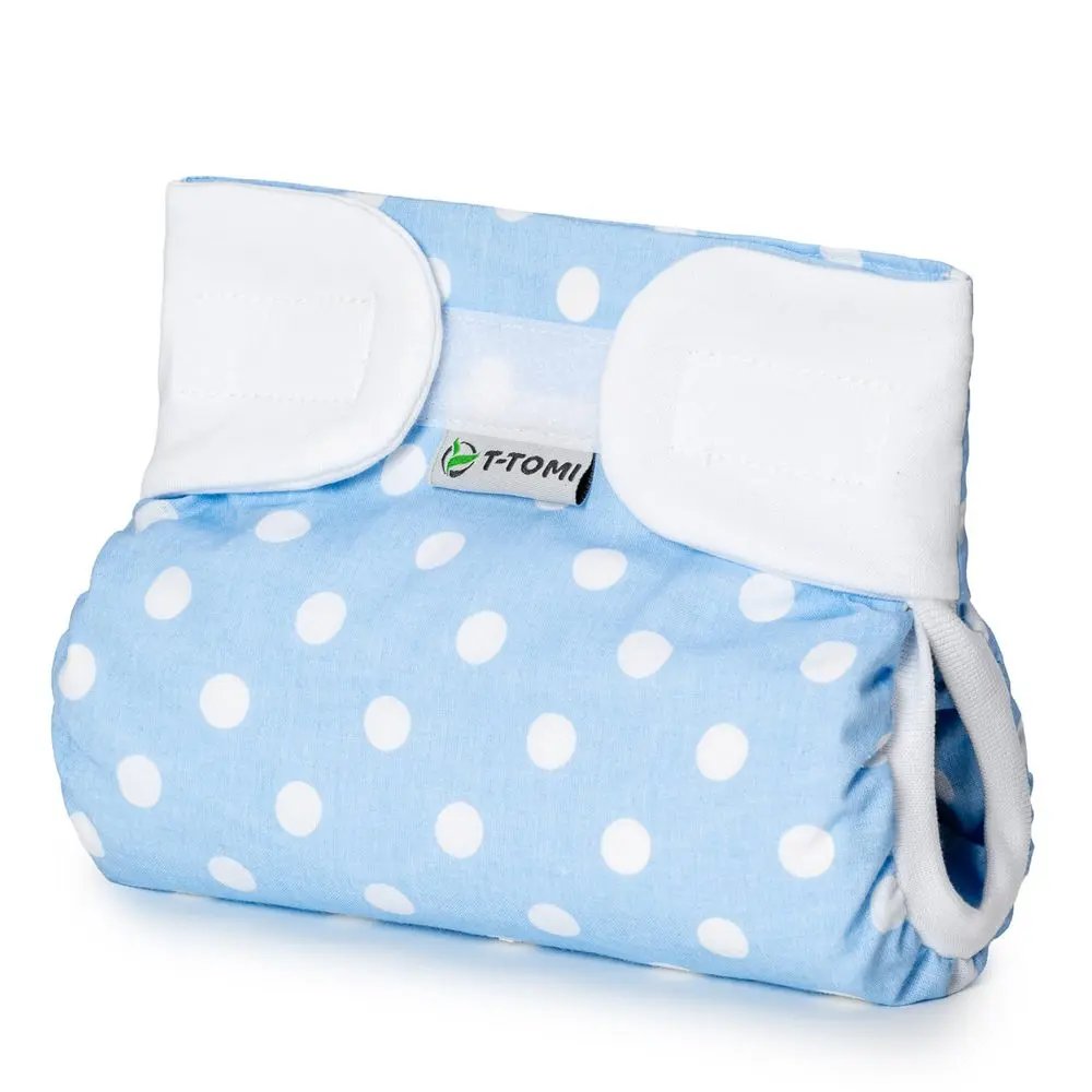 T-TOMI Ortopedické abdukční kalhotky - suchý zip Blue polka (3-6kg)