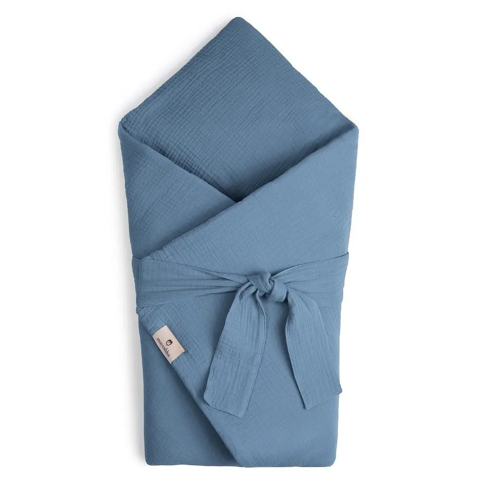Maceshka Mušelínová zavinovačka - blue jean