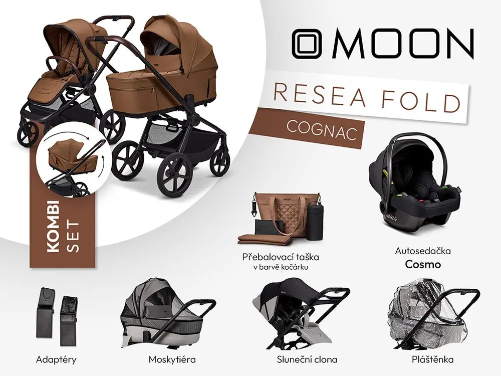 Moon ReSea FOLD kombi set - COGNAC