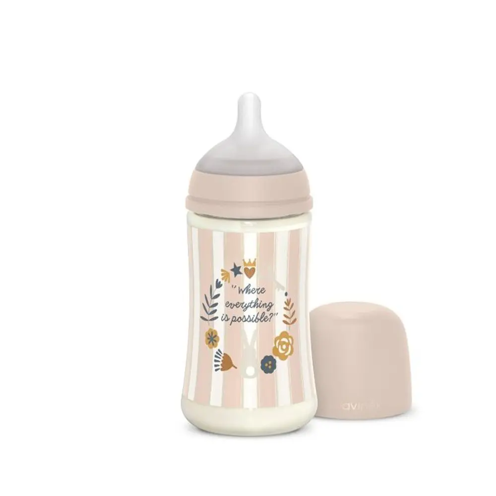 Suavinex Kojenecká láhev WONDERLAND 270ml FYZIOL PRŮTOK M