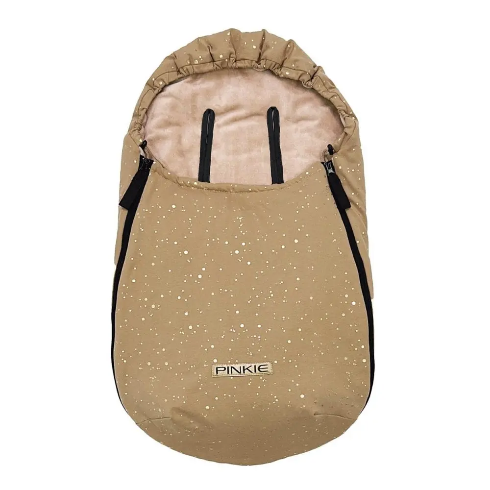Pinkie bavlněný fusak Shine Gold Camel 0-12 měsíců