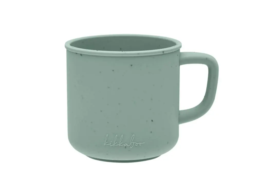 KikkaBoo Hrnek Platinum Silicone Sage