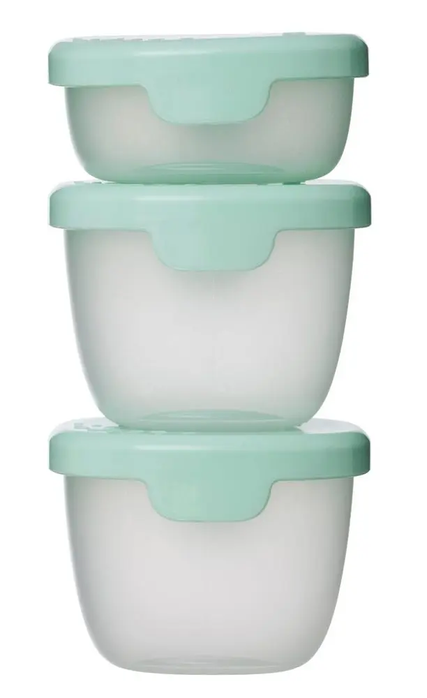 b.box Sada krabiček Snack tubs 3ks - zelená