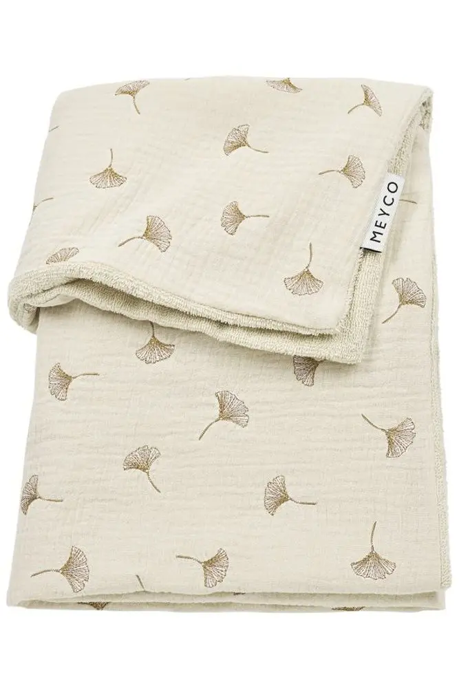 Meyco Mušelínová přikrývka Ginkgo 75x100 - Soft sand