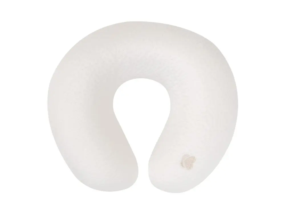 KikkaBoo Cestovní polštářek z paměťové pěny Airknit White