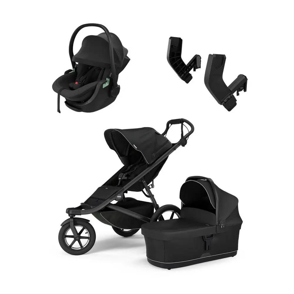THULE Urban Glide 3 + korba + adaptéry + autosedačka Maple -