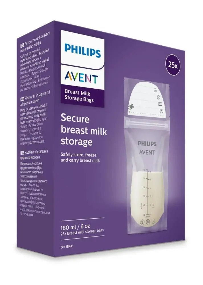 Avent Sáčky na mateřské mléko 180ml