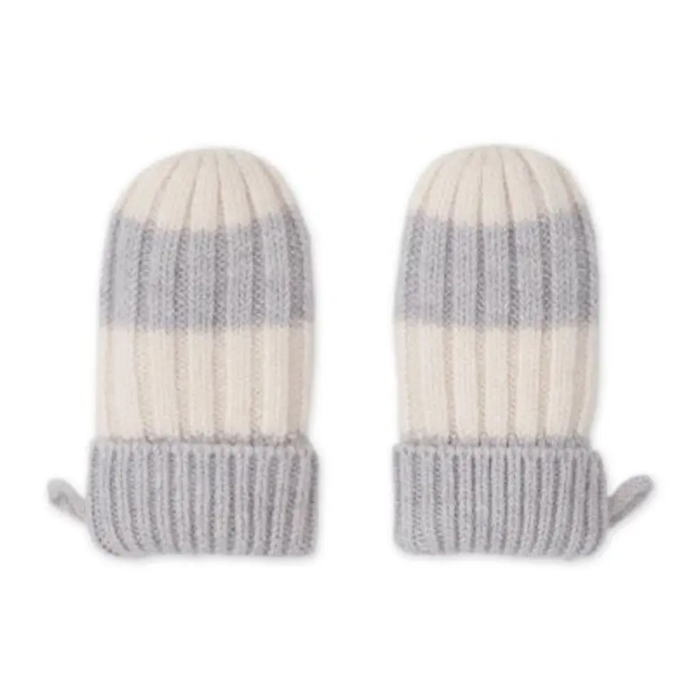 LODGER Rukavice Stripe Merino Storm vel. 0 - 12 měsíců