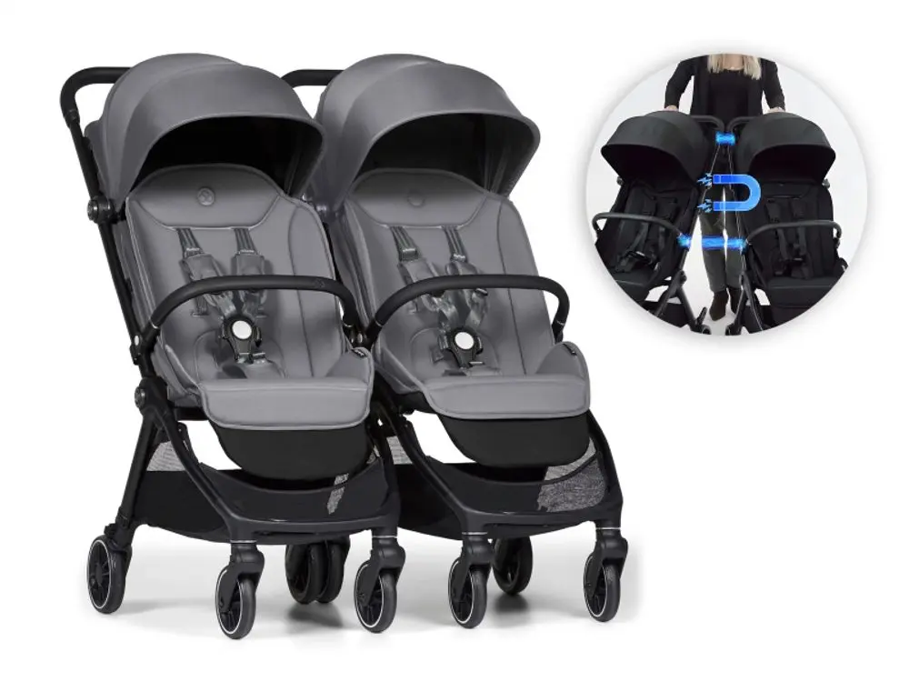 Bumprider Connect Mini 2x kočárek s madlem Grey