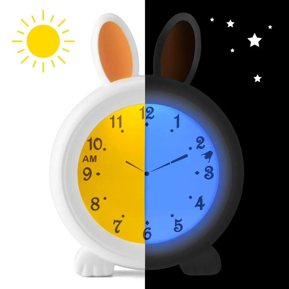 Alecto spánkový trenér, noční světlo a budík Bunny