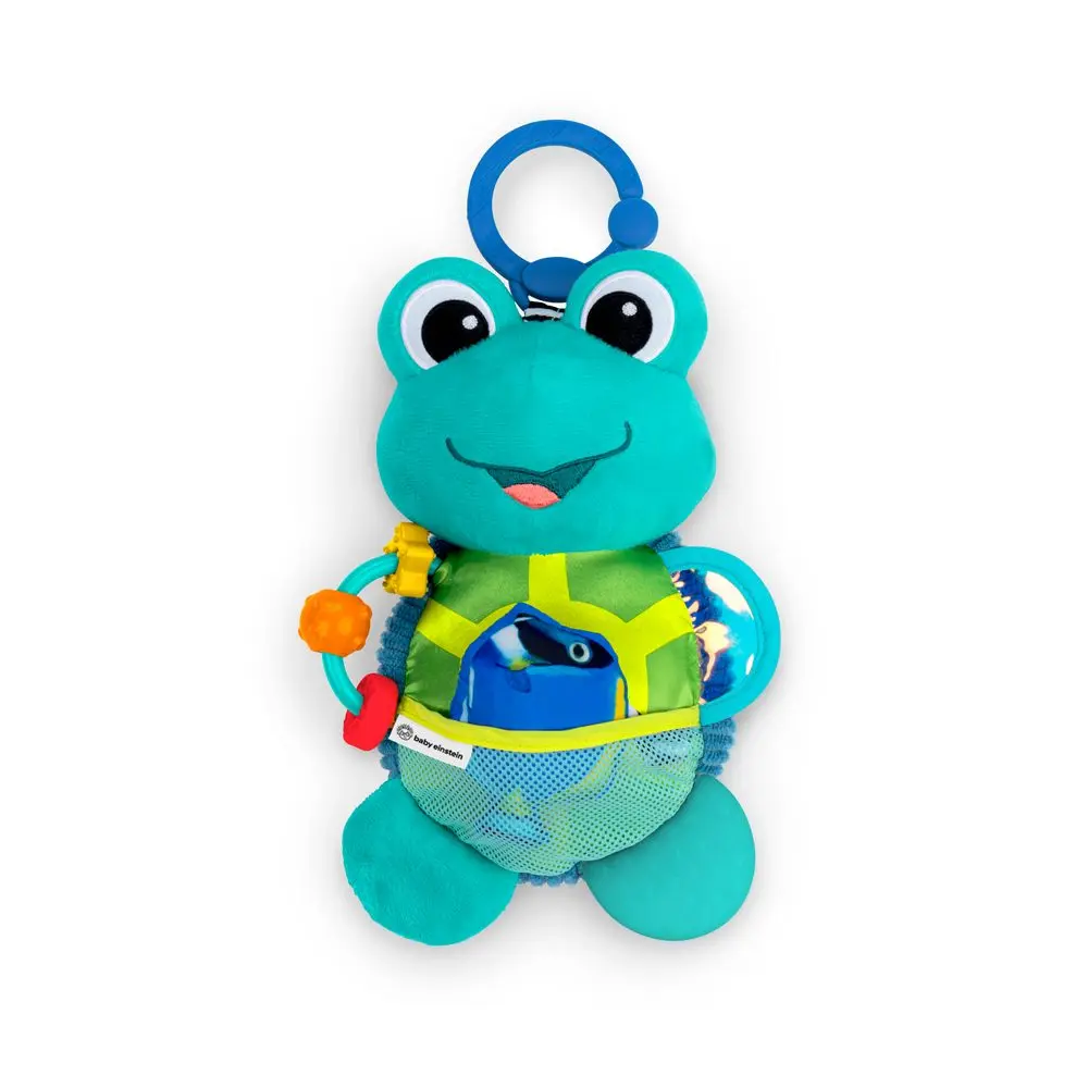 BABY EINSTEIN Hračka aktivní na C kroužku želva Neptune’s Sensory Sidekick™ 0m+