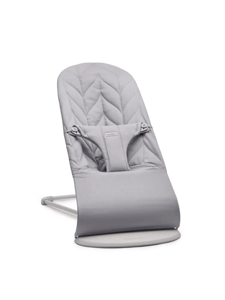 BABYBJORN Babybjorn lehátko BLISS Light Grey Woven Petal, sv.šedá konstrukce