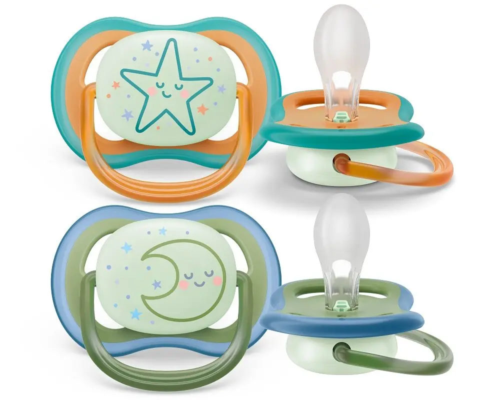 Philips AVENT Šidítko Ultra air noční 18m+ neutral, 2ks