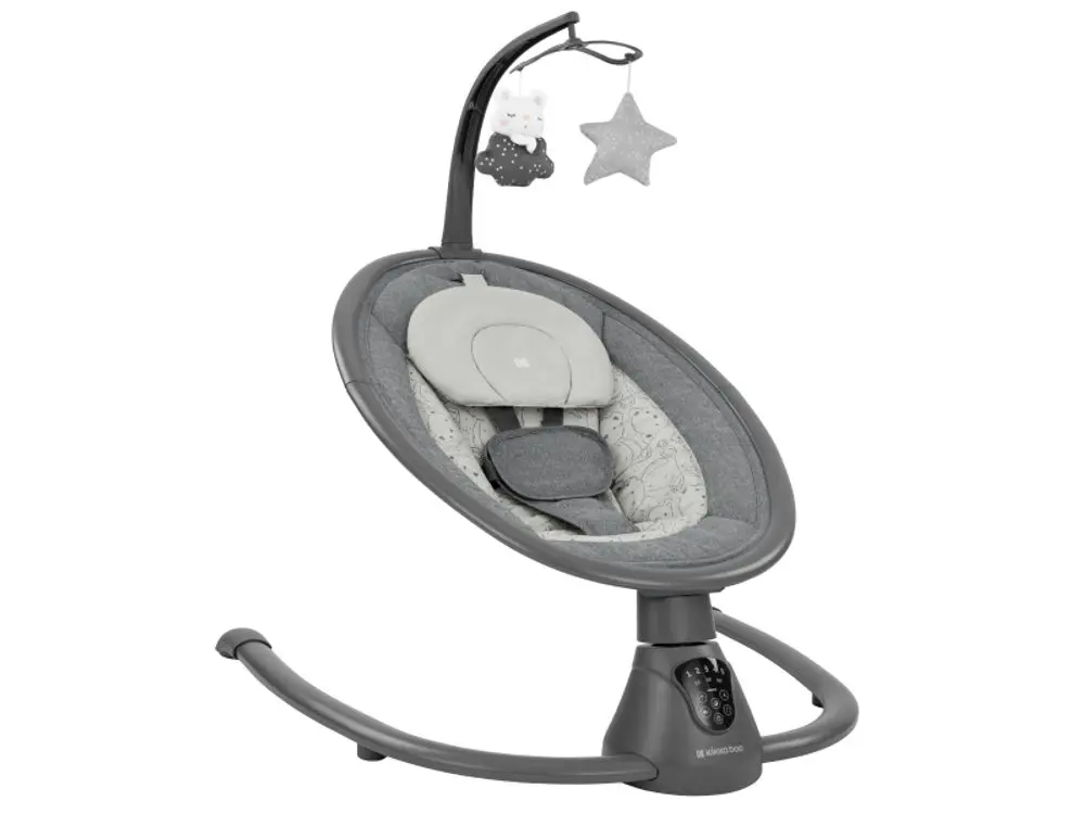 KikkaBoo Houpací lehátko elektrické Twiddle Grey