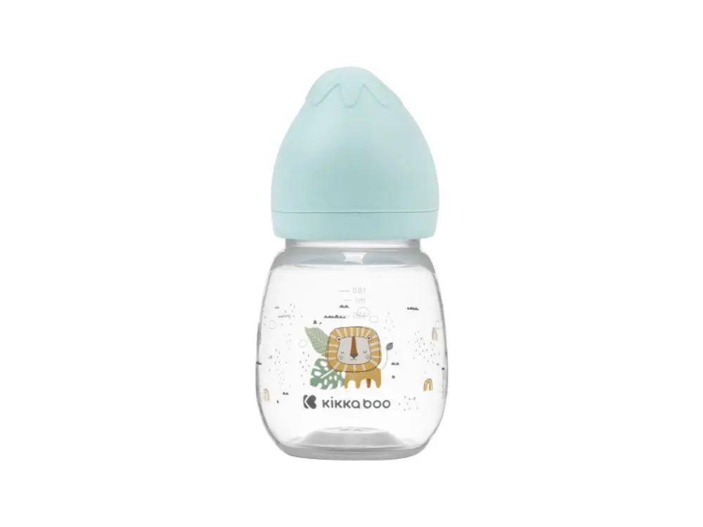 KikkaBoo Kojenecká láhev 180 ml 3m+ Savanna Mint