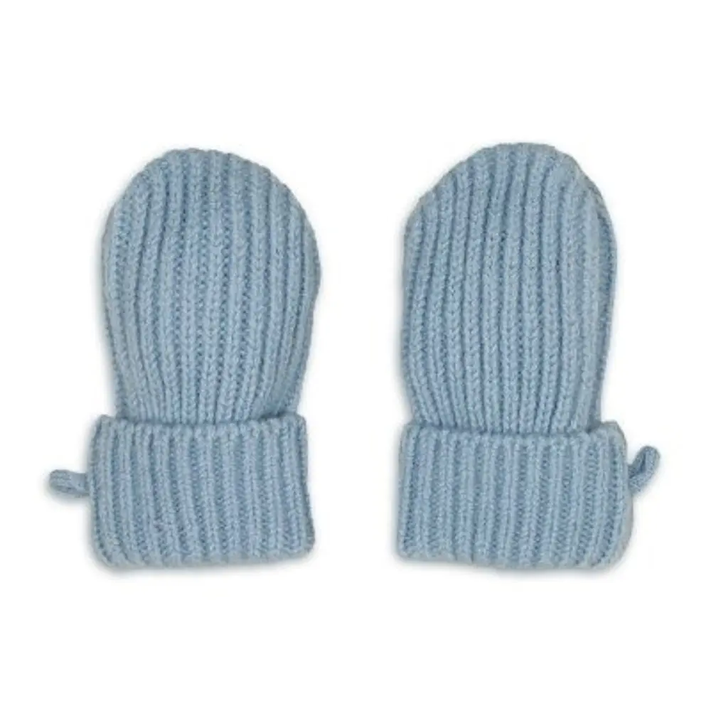 LODGER Rukavice Merino Blue Fogg 0 - 12 měsíců