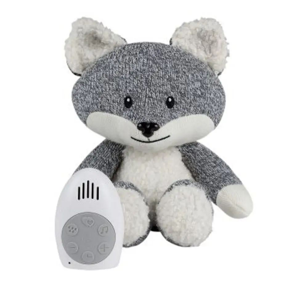 FLOW Hračka s tlukotem srdce Robin the Fox Grey