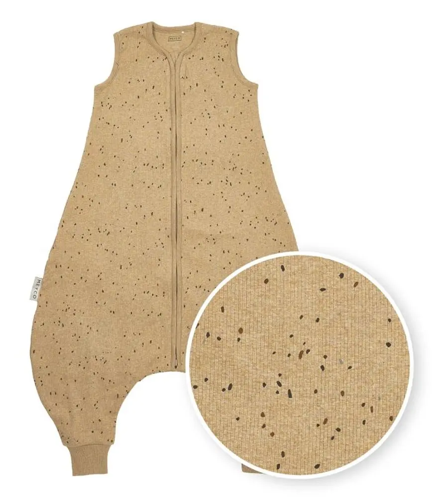 Meyco Letní Jumper RIB MINI SPOT vel.80 - Toffee melange