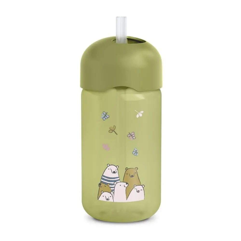 Suavinex Lahvička s brčkem BEAR 340 ml