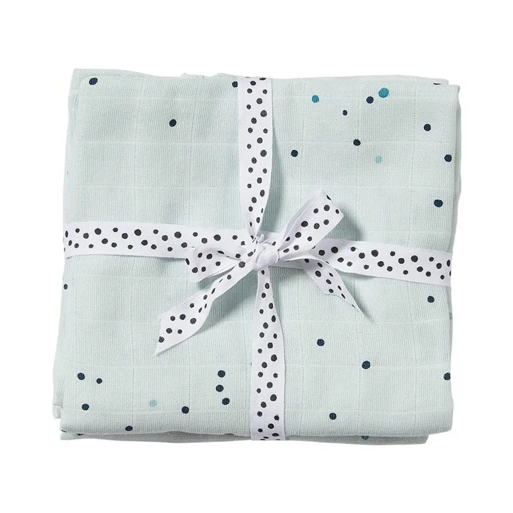Done by Deer Mušelínové zavinovací plenky Dreamy Dots 2ks - modrá