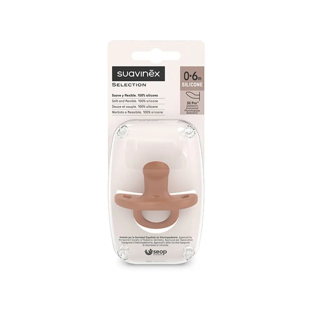 Suavinex šidítko anatomické silikon Colour Essence 6-18m -