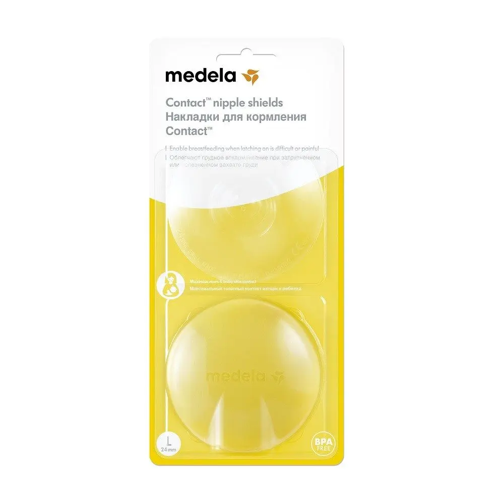 MEDELA kontaktní kojicí kloboučky velikost L 2 ks