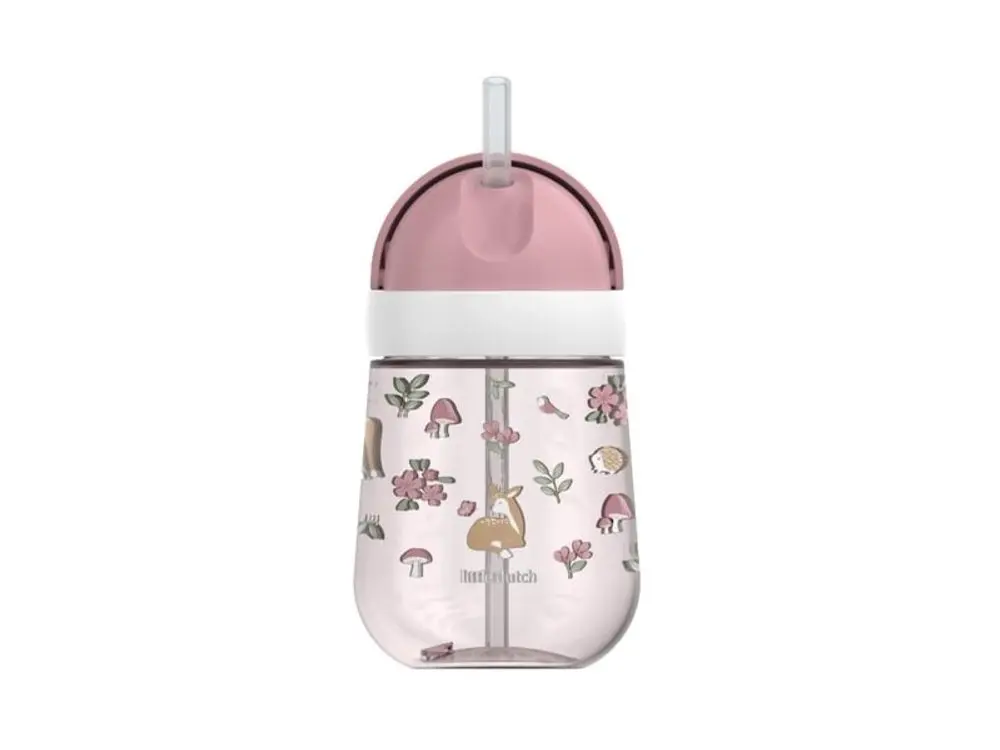 Little Dutch Hrnek s brčkem 300 ml 9m+ Fairy Garden
