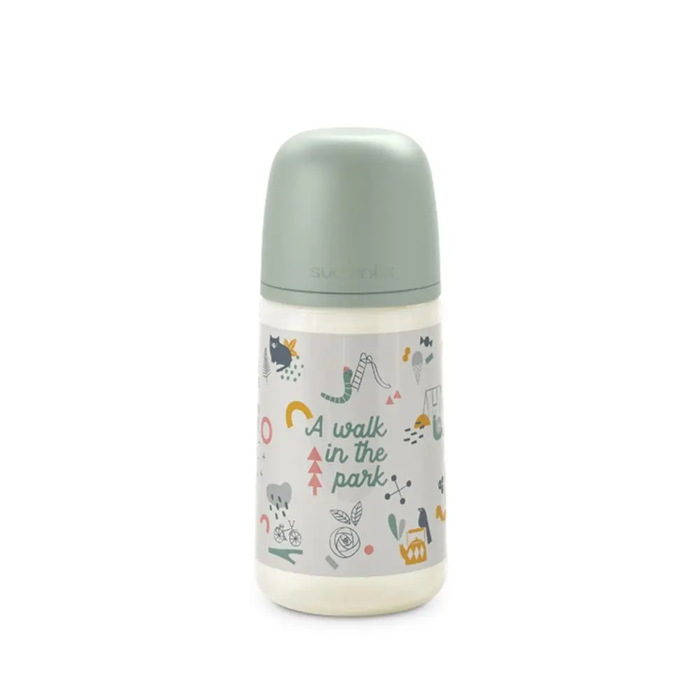 Suavinex Kojenecká láhev (M) Walk anatomická silikon 270ml