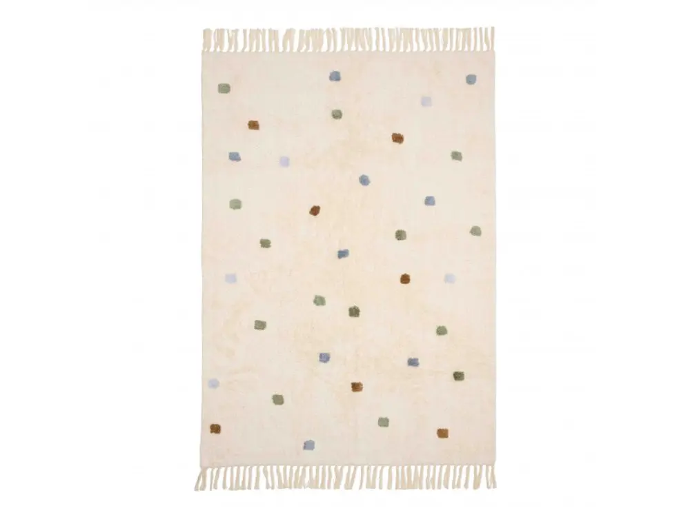 Little Dutch Koberec puntíky Blue 120x170 cm