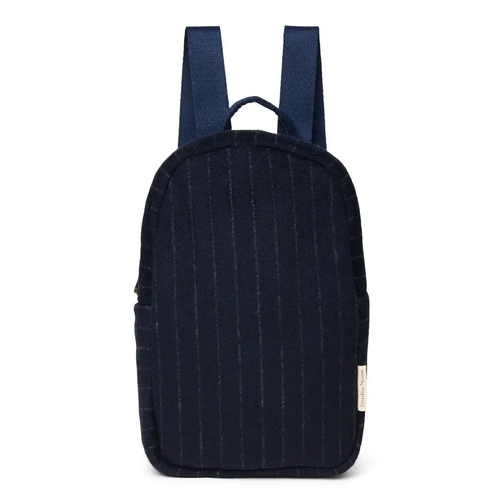 Studio Noos Flannel Chalkstripe Mini BACKPACK - batůžek Dark Blue