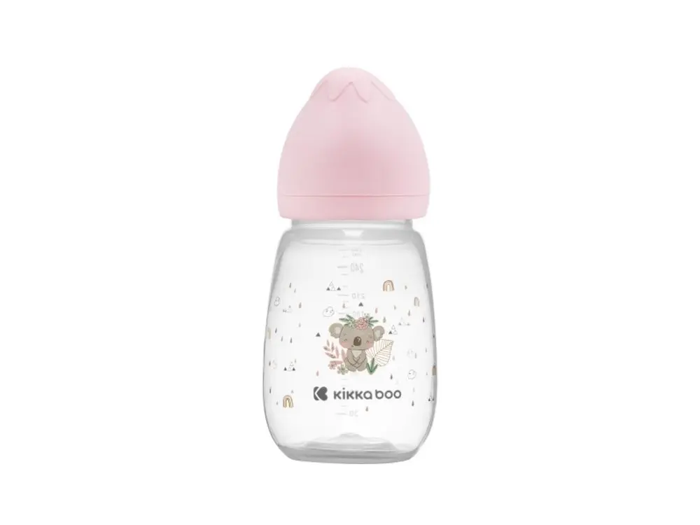 KikkaBoo Kojenecká láhev 260ml 3m+ Savanna Pink