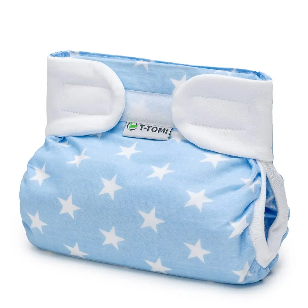 T-TOMI Ortopedické abdukční kalhotky - suchý zip Blue stars (5-9kg)
