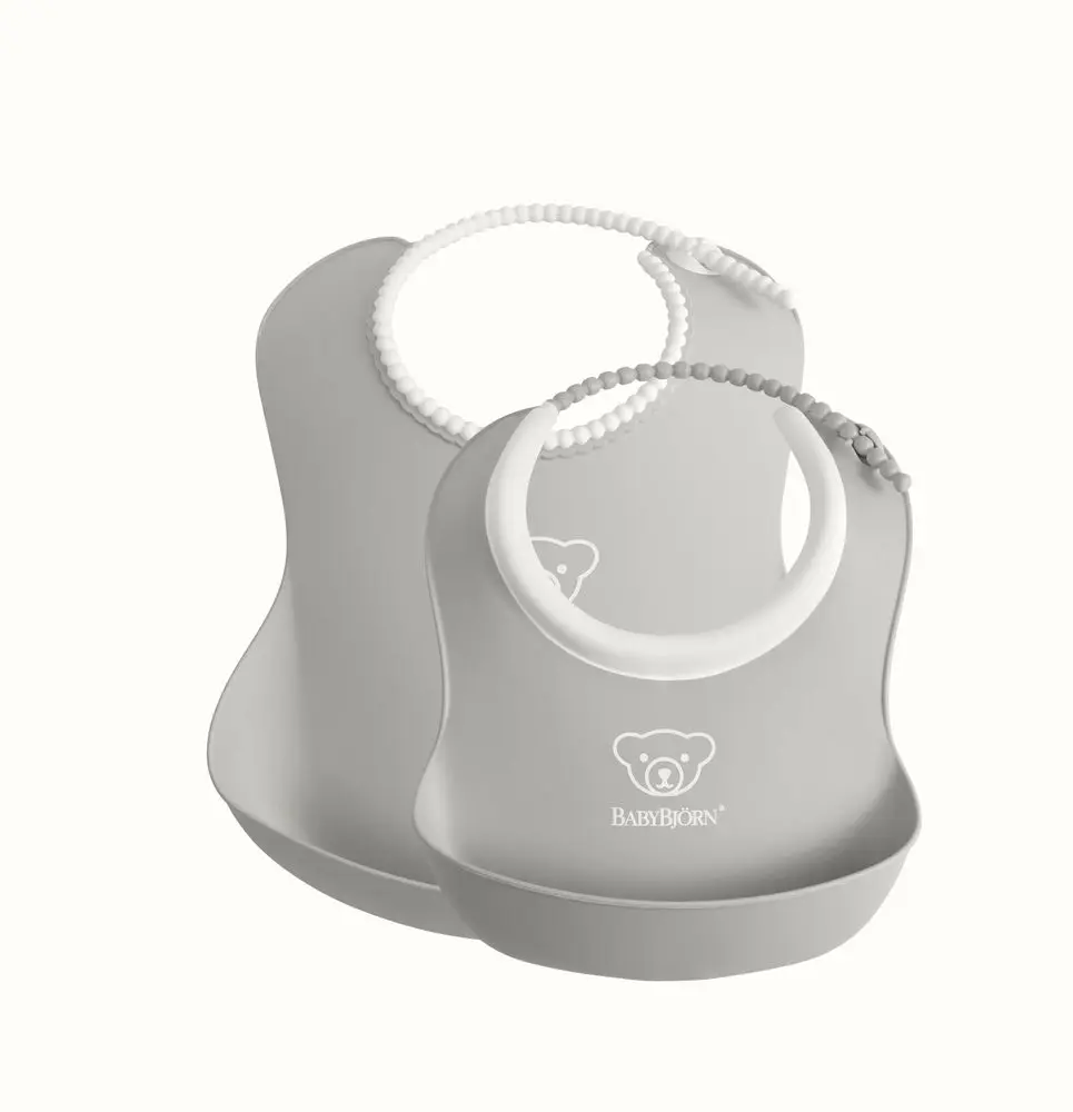 BABYBJORN BabyBjörn set bryndáků 2 ks velký a malý šedý