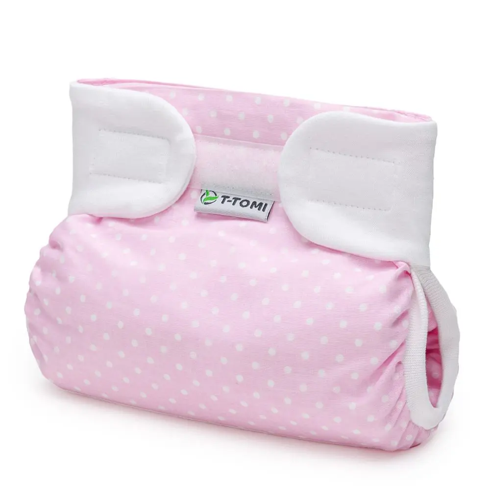 T-TOMI Ortopedické abdukční kalhotky - suchý zip White dots (5-9kg)